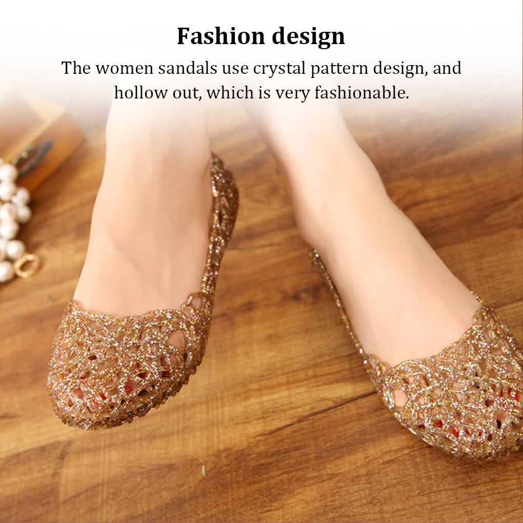 Pair Women Sandals Fashion Crystal Summer Casual Breathable