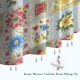 thumbnail image 6 of Pioneer Flower Floral Print Pattern Shower Curtain 36"x72", Bathroom Decorative Shower Curtain Set with 12 Hooks, Waterproof Washable, 6 of 6