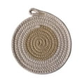 thumbnail image 3 of Siruishop Braided Place Mat Non Slip Cotton Rope Placemat for Kitchen Countertop Decor 18cm, 3 of 8