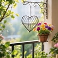thumbnail image 2 of Hanging Heart-Shaped Wire Bird Nesting Material Holder with Chain,Handmade Fiber Bird Nesting Heart Refillable,for Hummingbirds,Spring and Summer Garden Decor Wild Birds Station, 2 of 9