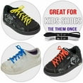 thumbnail image 4 of FOOTMATTERS No Tie Flat Stretch Shoe Laces - Elastic Laces 24 in (61 cm) – Black - 3 Pairs, 4 of 6