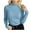 Sky Blue, variant on Ediodpoh Women Ribbed Pullover One Size Turtleneck Pullover Elegant Knitted Sweaters for Women Slim Fit for Autumn Winter Light Green