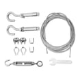 thumbnail image 2 of Tendedero Para Exteriores Kit De Barandilla De Cable De Alta Resistencia Juego De Tensor De Alambre Línea De Cuerda Para Ropa Cables De Cuerda Para Lavandería, 2 of 7
