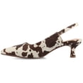 thumbnail image 2 of Journee Womens Paulina Kitten Heel Sling Back Pointed Toe Pumps, Widths Available, 2 of 10