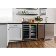 Edgestar Cwb2886fd 30 Wide 28 Bottle Built-In Dual Zone Beverage Center - Stainless Steel