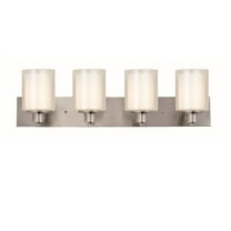 Design House Oslo Traditional 4-Light Indoor Dimmable Bathroom Vanity Light, Satin Nickel
