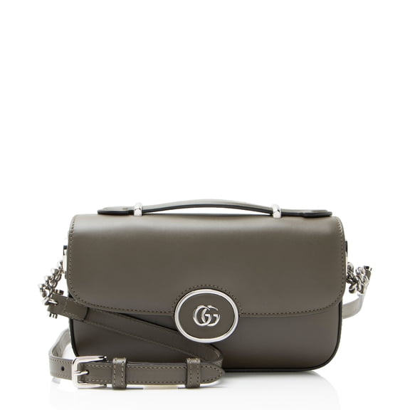 Pre-Owned Gucci Calfskin Petite GG Mini Shoulder Bag