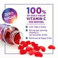 thumbnail image 4 of Zero Sugar Vitamin C Gummies - Immune Support & Antioxidant VitaminC Dietary Supplement - Vegan, Non-GMO, Dairy & Gluten Free C Vitamin Gummy - Raspberry Flavor for Kids & Adults - 60 Count Gummies, 4 of 10