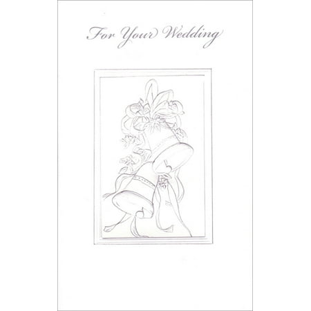 - Freedom Greetings White Embossed Wedding Bells Wedding / Marriage Congratulations Card