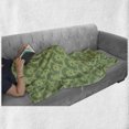 thumbnail image 6 of Ethnic Soft Flannel Fleece Throw Blanket, Repetitive Overlapped Creative Antique Cultural Circle Ornaments, Cozy Plush for Indoor and Outdoor Use, 50" x 60", Green Lime Green, by Ambesonne, 6 of 6