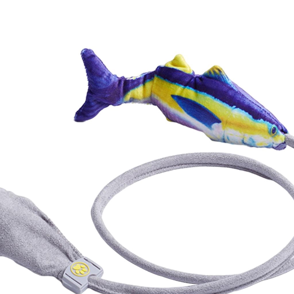 EHJRE 2x Flopping Fish Dancing Toy Catnip Interactive Playing Cat Toy