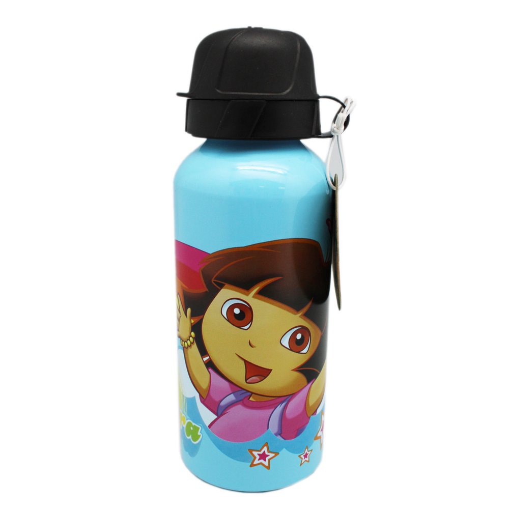 Dora the Explorer Dora and Boots Rainbow Theme Portable Water Bottle