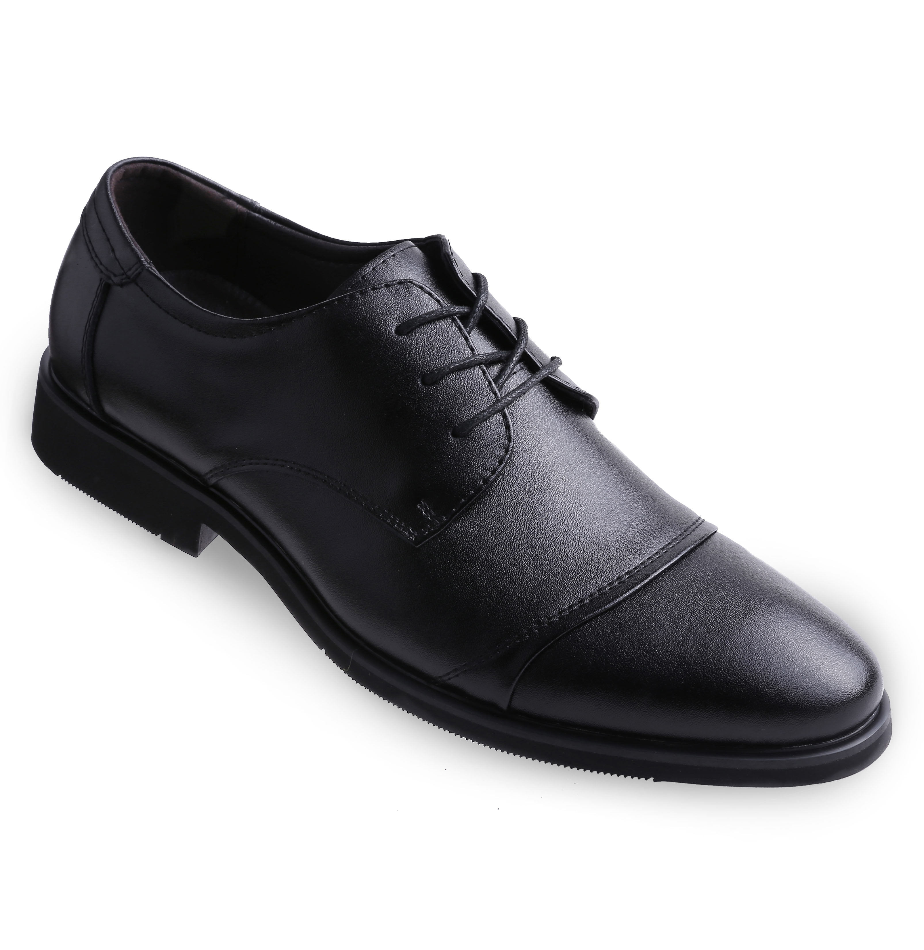 leather cap toe oxford dress shoe