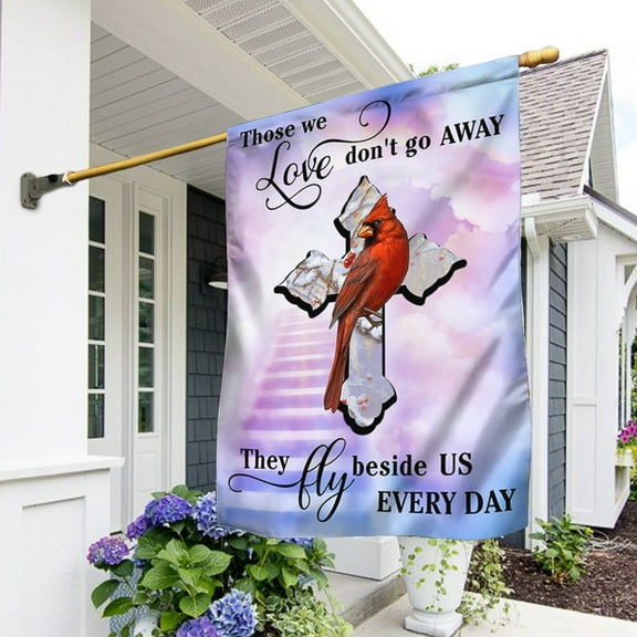 FLAGWIX Love In Heaven Cardinal Guardian Angel Flag TRV1706F - House Flag (29.5" x 39.5")