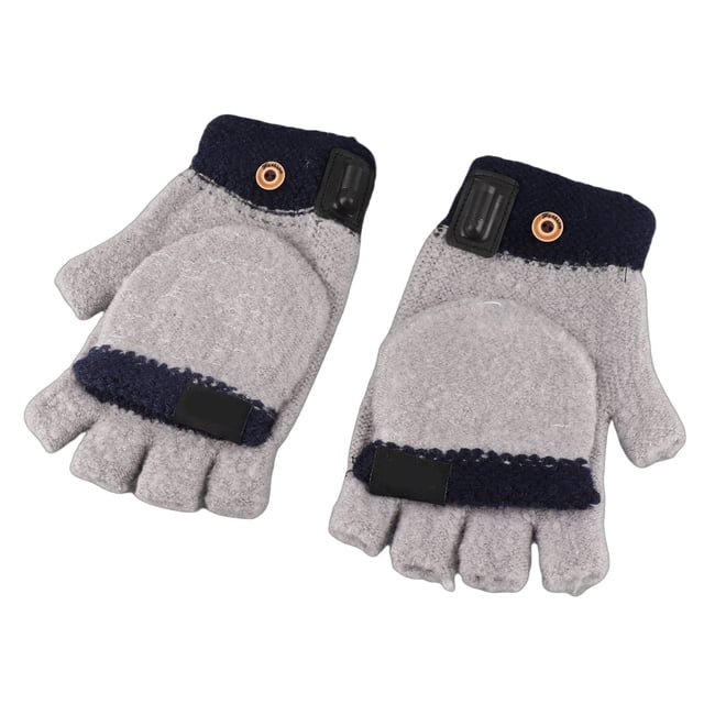 Guantes Calefactables Eléctricos, Material De Punto Guantes Calefactables USB Suaves Calefacción De Doble Cara Durable Práctico 5 V Para Senderismo