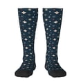 thumbnail image 2 of Picia Women Crew Soft Moisture-wicking Socks Christmas Snowflakes1 Pattern Design Cotton Socks, One Size fit All, 2 of 9