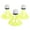Yellow, variant on SPRING PARK 3Pcs Windproof Plastic Badminton Balls Shuttlecocks for Indoor Outdoor Sports Fitness Game