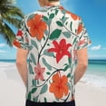 thumbnail image 6 of High Quality Hawaiian Shirts for Men Short Sleeve Aloha Beach Shirt Floral Summer Casual Button Down Shirts Blouses O6Q692, 6 of 7