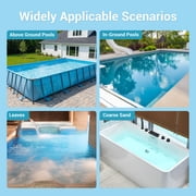 Efurden Cordless Pool Vacuum, Handheld Pool Vacuum with Running Time up to 60-Minutes for Small Above Ground Pools, Hot Tubs and Spas (Green)