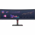 thumbnail image 4 of Lenovo ThinkVision 49\" 5120 x 1440 LED Cable Lock Slot, Anti-glare Curved Monitor, Raven Black, P49W-30, 4 of 7