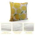 thumbnail image 4 of COMIO  Pillow Cover Lemon Fruit Yellow Summer Double-Sided Design Home Decor for Sofa Livingroom Couch Bed Decorative Throw Pillow Case Gift, 4 of 5
