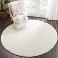 thumbnail image 6 of Nourison Malibu Shag Solid Shag Ivory 7'10" x ROUND Area Rug, (8' Round), 6 of 8