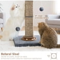 thumbnail image 4 of Cat Scratching Post es Small Cat Tree Tower with Two Cat Hammock Double Cat Hammock with Cat Toy Wooden Interactive Cat Condo for Kitten and Adults Cat, 4 of 6