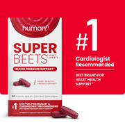 humanN SuperBeets Heart Health Tablets Smooth Coat 500mg, 60 Count