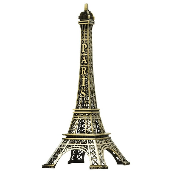 Soimiss Eiffel Tower Figurine Statue Bronze Gift Simple Design Family Members 1Set