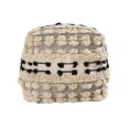 thumbnail image 3 of TOV Furniture Balhi 18"H Transitional Fabric Pouf in Beige/Neutral, 3 of 5