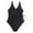 Black, variant on Odeerbi One Piece Swimsuit for Women Tummy Control Bathing Suit High Cut Swimwear Ladies Bikini Swimming Wear Beachwear Black