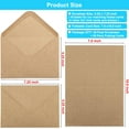 thumbnail image 2 of Blank Cards and Envelopes 5x7 inches, 50 Pack Brown Blank Note Cards Greeting Card and Envelope Set, Folded Cardstock with Envelopes for DIY Greeting Card, Thank You Card, Invitations, 2 of 7
