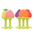 thumbnail image 4 of Juguetes para la dentición (1 paquete) - Juego de llaves para la dentición infantil, sin BPA, congelador orgánico natural seguro para bebés y niños pequeños, mordedores de silicona para bebés - Rana cian brillar Electrónica, 4 of 5
