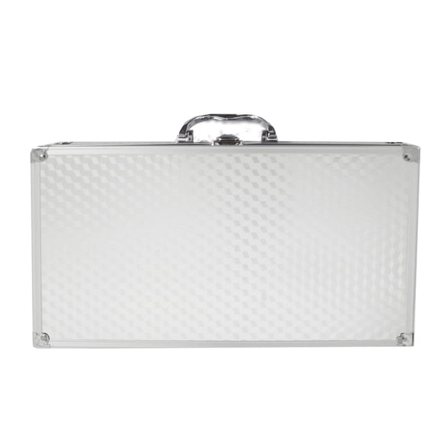 MERIGLARE Portable Aluminum Tool Box Mic Toolbox Hard Shell Case Instrument Storage Case