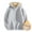 GY1, variant on Bibifish Womens Hoodies Thick Fleece Lining Drop Shoulder Solid Color Hoodies Warm Cozy Fall Winter Drawstring Pullover Tops With Pocket