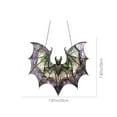 thumbnail image 3 of 8" Large Bat Crystal Sun Acrylic Catcher Colored Prisms,Halloween Bat Decoration Suncatcher,Stained Glass Window Hanging,For Windows, Room, Chandelier, Garden Home Decor, 3 of 9