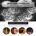 thumbnail image 3 of 1,2 m 10 LED corazón cadena de luces de hadas para dormitorio césped paisaje jardín hogar vacaciones blanco frío, 3 of 8