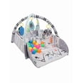 thumbnail image 1 of Corral, gimnasio y tapete de juego 4 en 1 para bebé | Modelo Ocean Ball, con alberca de pelotas y actividades interactivas., 1 of 9