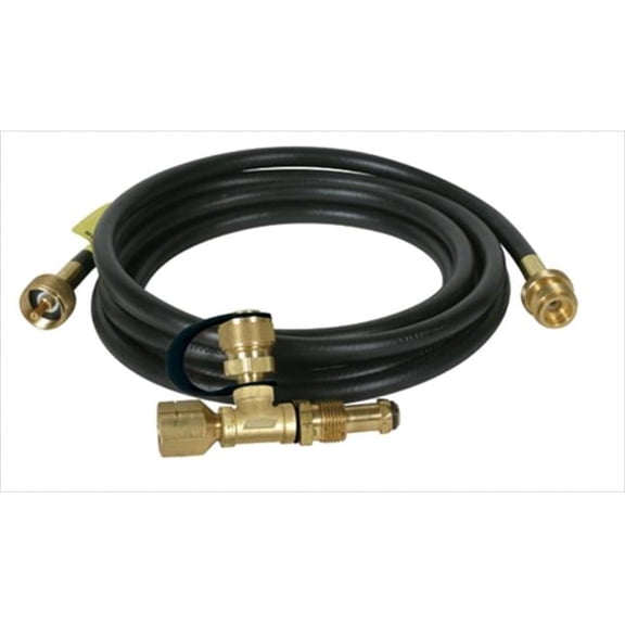 59103 Propane Brass Tee With 3 Port And 12 Ft. Hose