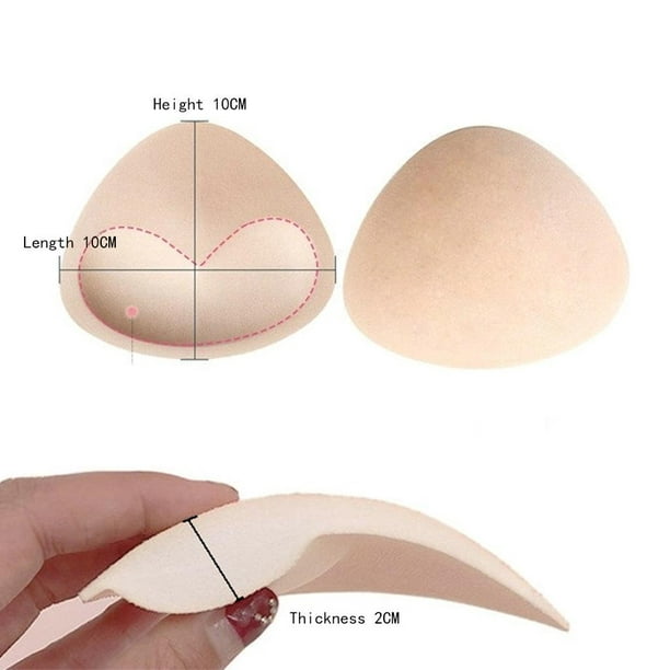 Removable Bra Pad Inserts Sponge Pads for Sports Nude