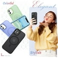 thumbnail image 6 of for iPhone 11 Case, Matte Magnetic Phone Case with 1 Screen Protector, Compatible with Magsafe, Translucent Frosted Slim Shockproof Protective Cover for iPhone 11 6.1 inch, Black, 6 of 14