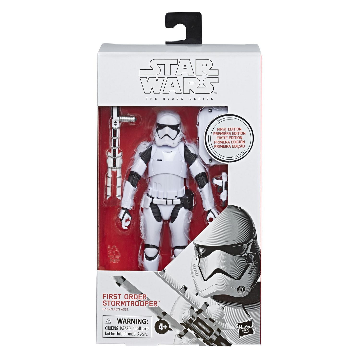 Star Wars The Black Series First Order Stormtrooper Toy 6-inch Scale Star Wars: The Last Jedi Collectible Action Figure