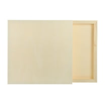 Uxcell 2Pcs Wood Canvas Boards, 10x10 Inch Wood Art Canvases Square Unfinished Wood Panel for Painting, Crafts, DIY Projects, Pouring Art