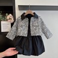 thumbnail image 4 of MXIEZI Baby Kids Sequins Outerwear 2-14 Years Little Girls Sequins Cotton Jacket Long Sleeve Winter Coat, 4 of 9