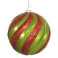 thumbnail image 1 of Ornement de Drop de Tourbillon de Paillettes de Bonbon Rouge de Chaux - 25 Po., 1 of 1