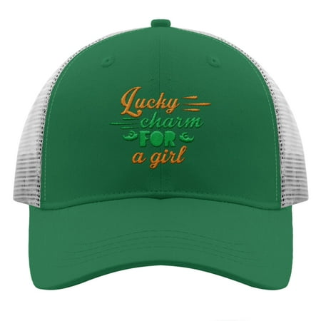 Glitter Baseball Cap Lucky Charm for a Girl Embroidery Dad Cap for Men Trendy Adjustable for Fishing