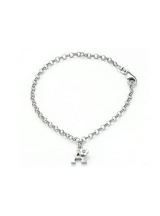 Children And Teens Sterling Silver Rolo Chain Bracelet For Charms (6 1 –