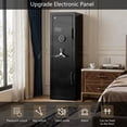 thumbnail image 2 of TigerKing 8.12 Cu.ft Large Steel Fireproof Safe, Home Luxury Safe Box with Digital Password Lock for Office Vault, UL72 1200°F 40 Min, Black, 2 of 10