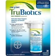 TruBiotics Daily Probiotic 30 Capsules - Gluten Free, Soy Free Digestive + Immune Health Support Supplement for Men and Women (Pack of 3)