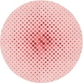 thumbnail image 1 of Ahgly Company Machine Washable Indoor Round Transitional Pink Bubble Gum Pink Area Rugs, 5' Round, 1 of 7